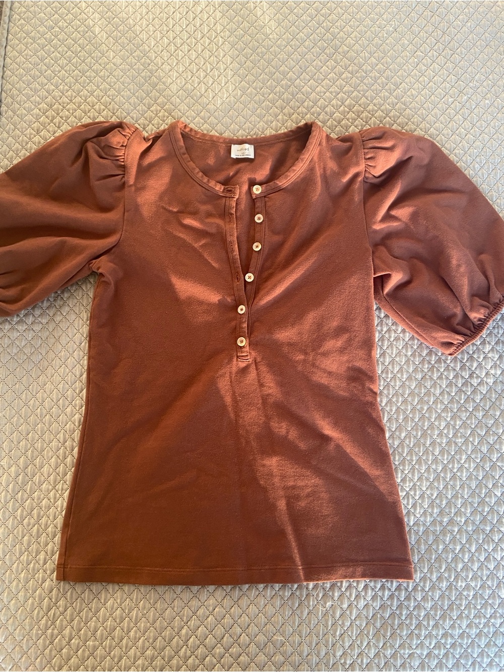 Wilfred Aritzia brown top